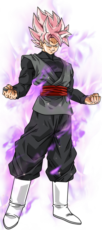 Click Here To See His Super Saiyan Rosé Form Https - Goku Black (350x789)