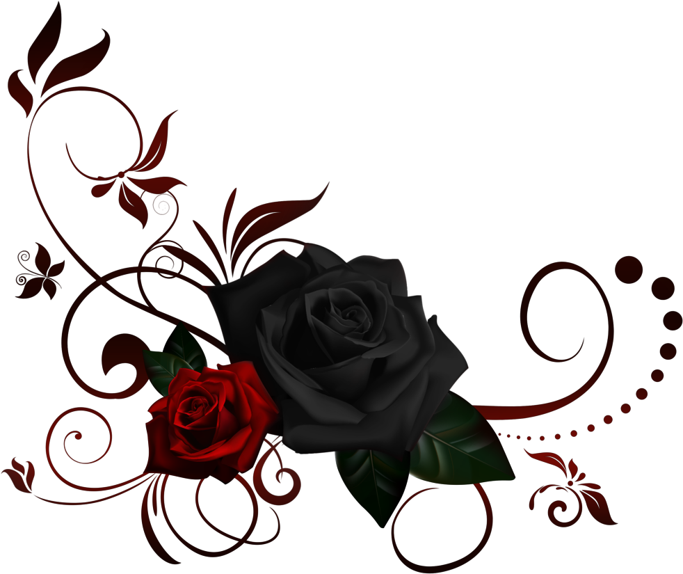 Red Rose Corner Border 992598 - Rose Border Transparent Background (1024x870)