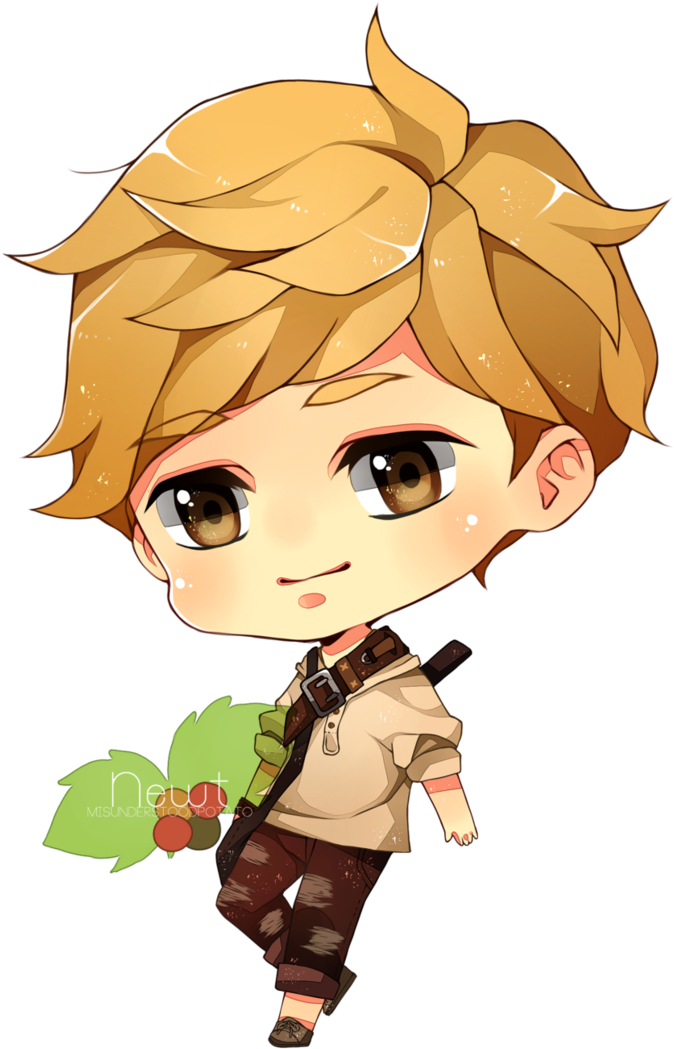 Newt Chibi By Misunderstoodpotato - Chibi Newt Maze Runner (725x1101)
