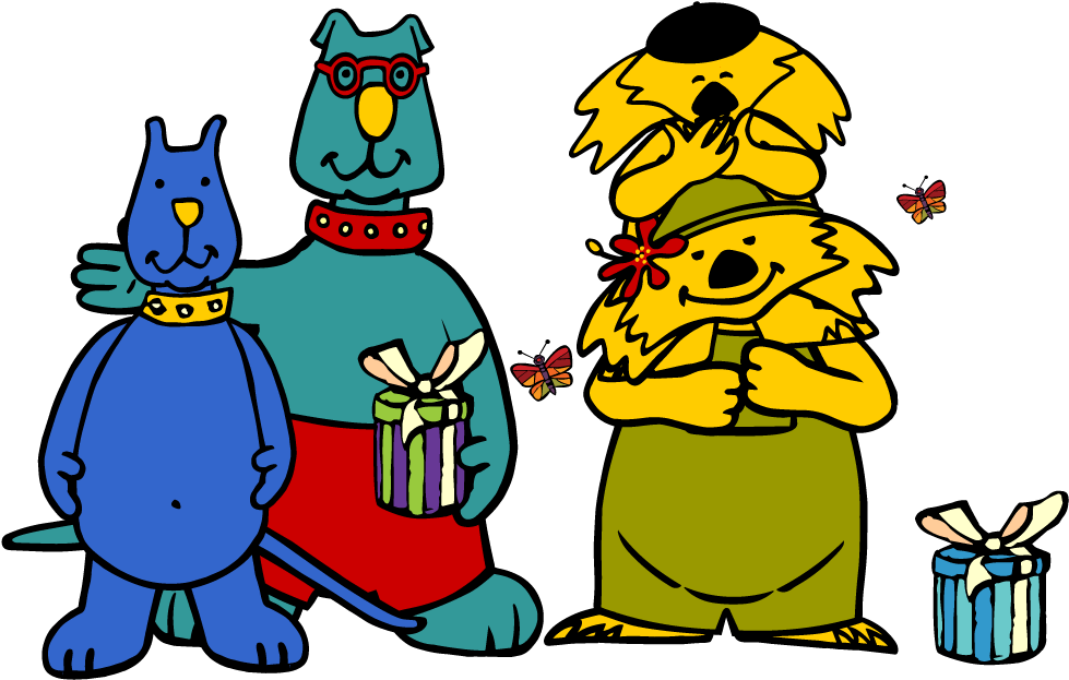 Human Behavior Cartoon Animal Clip Art - Boowa And Kwala (1000x643)