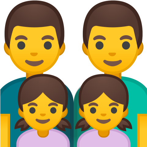 11881 Family Man Man Girl Girl Icon - Family Man Icon (512x512)