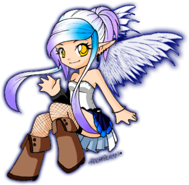 Chibi Alyssa Pixel Art By Rachychan - Dialga Chibi Pixel Art (400x392)