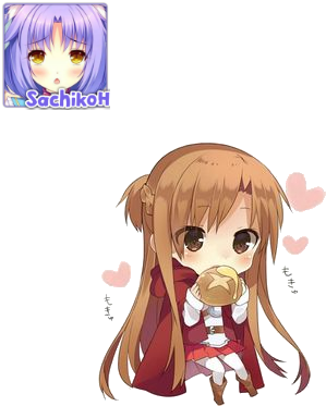 [sword Art Online] Asuna Chibi Render By Sachikoh By - Asuna Chibi Png (409x462)
