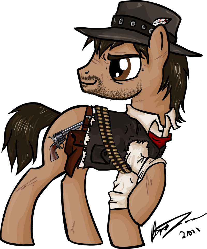 Marston Pony Rdr By Omg-chibi - Red Dead Redemption Pony (800x962)