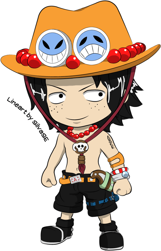 Chibi Portgas D - Portgas D Ace Chibi (720x1110)