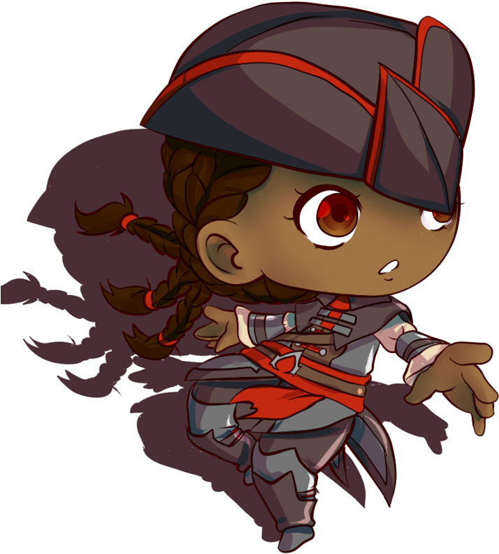 [fan Art Assassin's Creed] Aveline [chibi] By Aude - Assassins Creed Chibi Png (894x894)