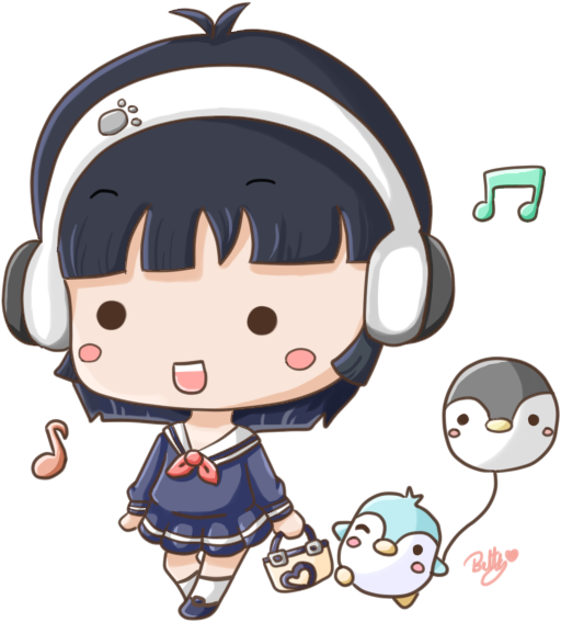 Mel Music Puny Chibi By Bets888 - Chibi Music Png (600x600)