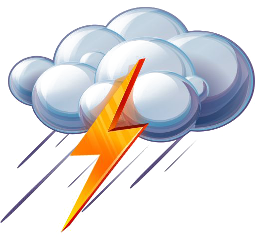 Rain Ico Weather Icon - Rain And Thunder Clipart (512x512)