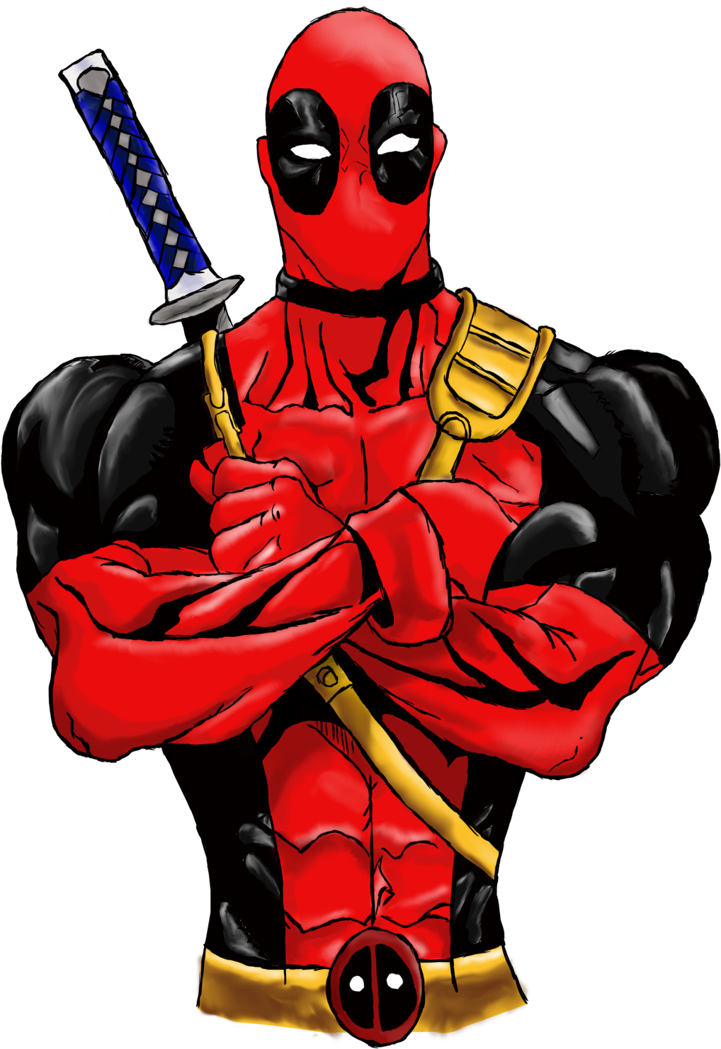 Deadpool By Quorrashiffer Deadpool By Quorrashiffer - T-shirt (1280x1814)
