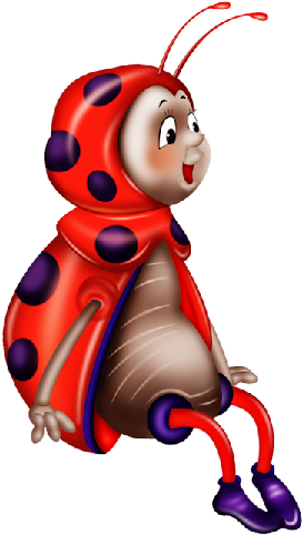 Cartoon Ladybug Clipart - Imagens Em Png Para Montagens (500x500)