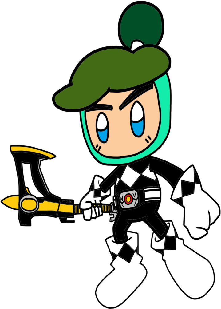 Midoribon As Adam Park Replaced For Black Ranger Zack - Cartoon (774x1032)
