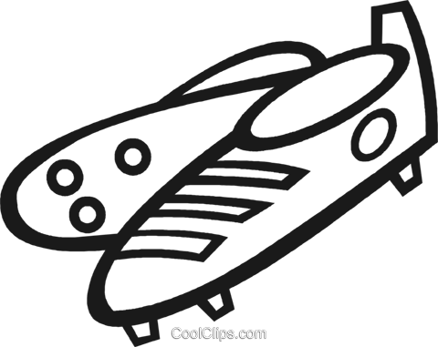 Soccer Cleats Royalty Free Vector Clip Art Illustration - Clip Art (480x381)