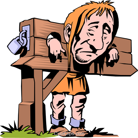 Cartoon Prisoner Royalty Free Vector Clip Art Illustration - Prisoner Cartoon (479x480)