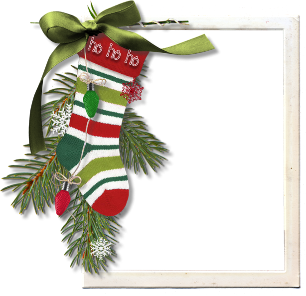 Digital Scrapbook Freebie Cluster Frame - Merry Christmas Digital Frame (614x594)