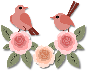 Adult Content Safesearch Birds Animals Roses Flowers - Birds On Branch 5'x7'area Rug (393x340)