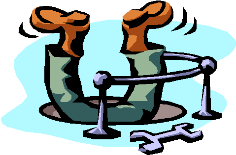 Happy Holiday Clipart - Confined Space Entry Cartoon (481x322)