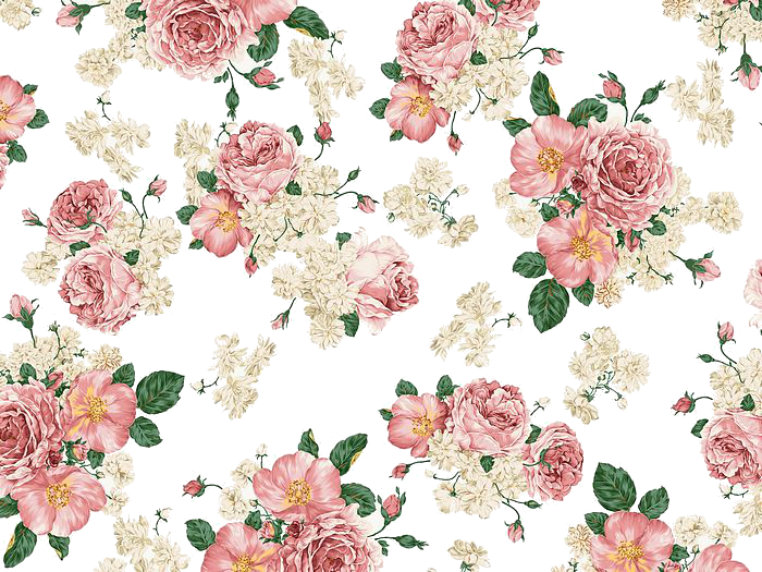 Free Vintage Flower Wallpaper Tumblr - Vintage Floral Pink Background (700x525)