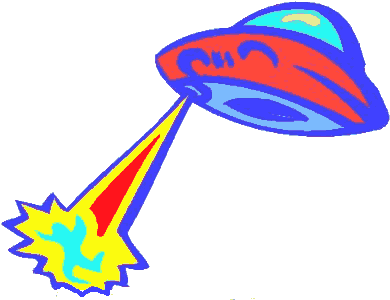 Spaceship Cliparts - Alien Abduction (400x305)