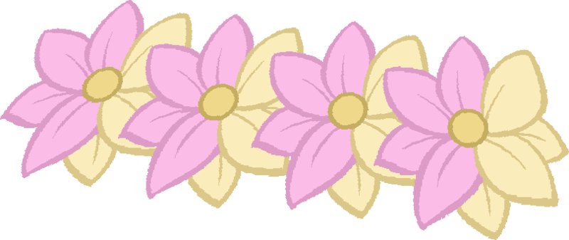 [f2u] Flower Crown Base By Spookiibunnii On Deviantart - Mlp Flower Crown Base (800x337)