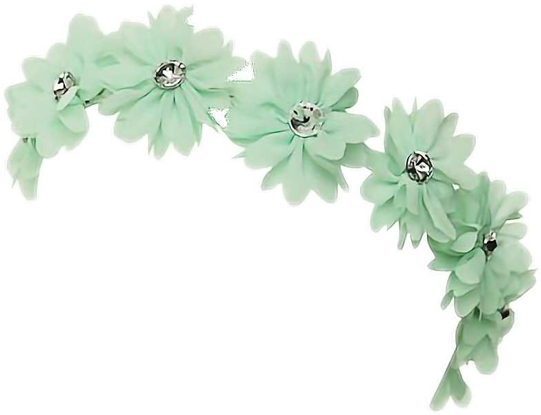 Crown Flower Clip Art Flower Crown Png Download 1024 - Green Flower Crown Png (784x602)