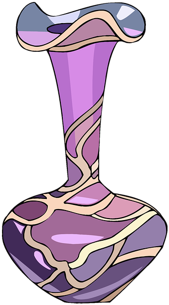 Vase Clipart Violet - Vase (395x720)