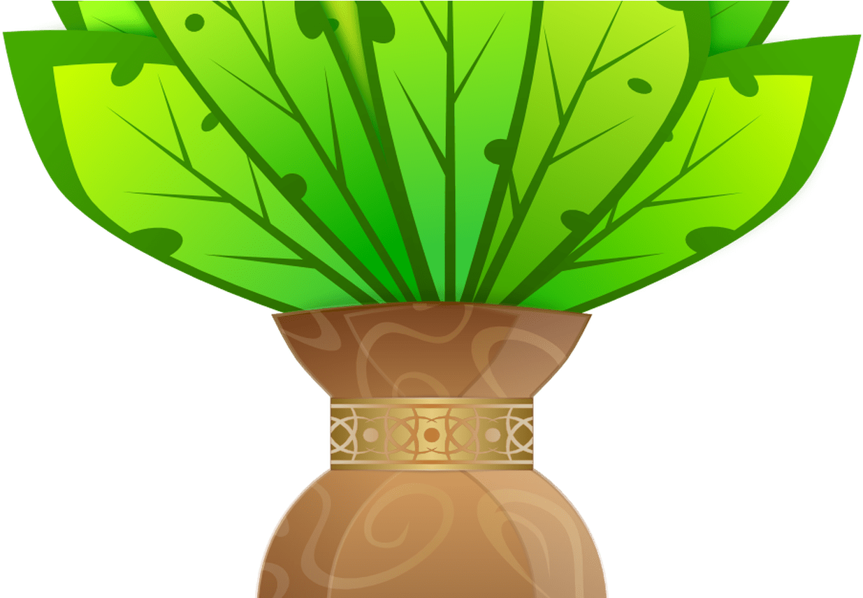 Vase Clipart Sunflower Plant Pencil And In Color Vase - Pflanze Im Vase Karte (1368x855)