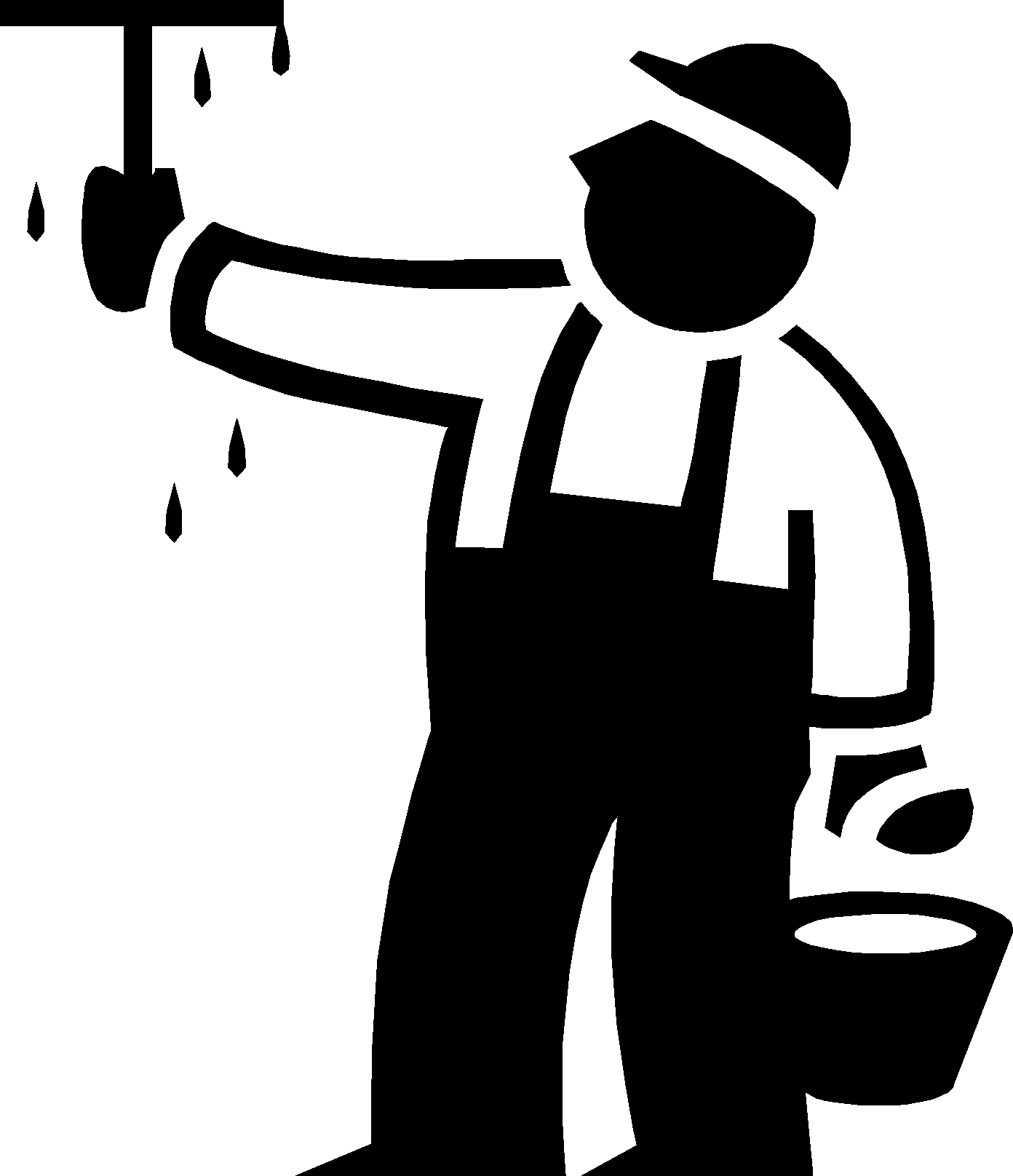 Gutter Cleaning Pane N The Glass Window Kalispell - Window Cleaner Company Logo (1392x1616)