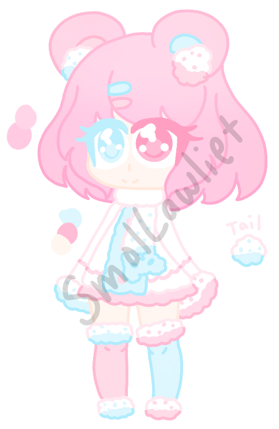 Pastel Bear Girl - Auction (675x900)