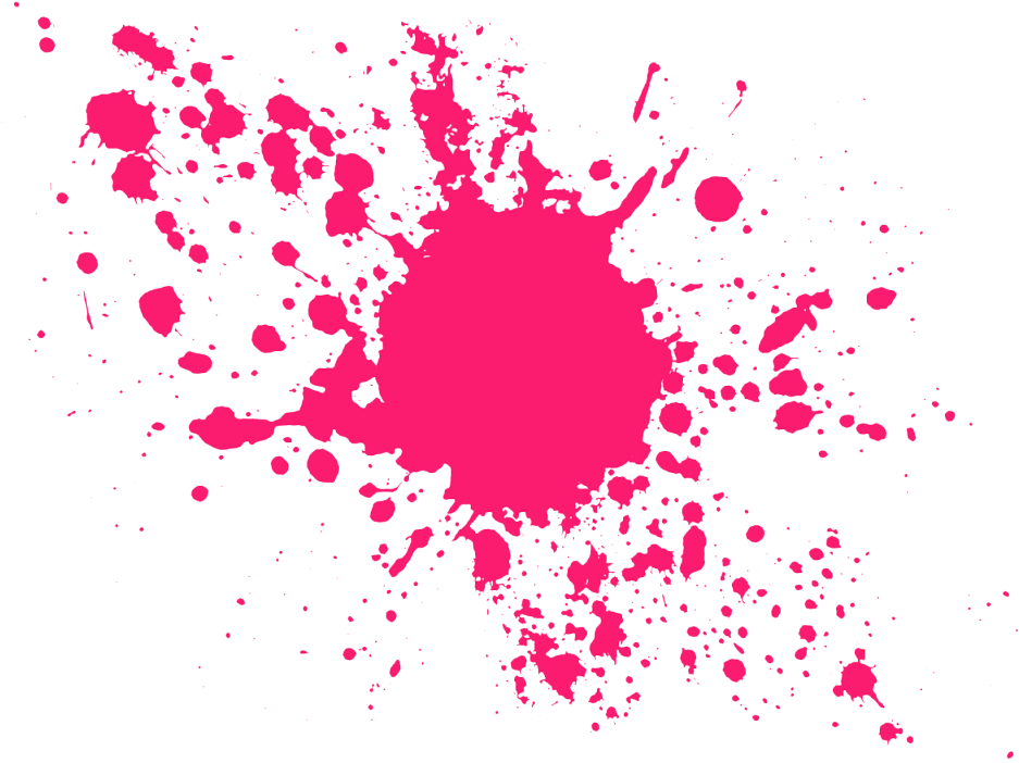 Paint Splat Clip Art Medium Size - Paint Splatter Png Pink (1024x768)