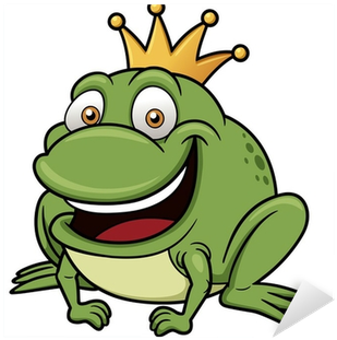 Vector Illustration Of Cartoon Frog Prince Sticker - Toad Images Cartoon (400x400)