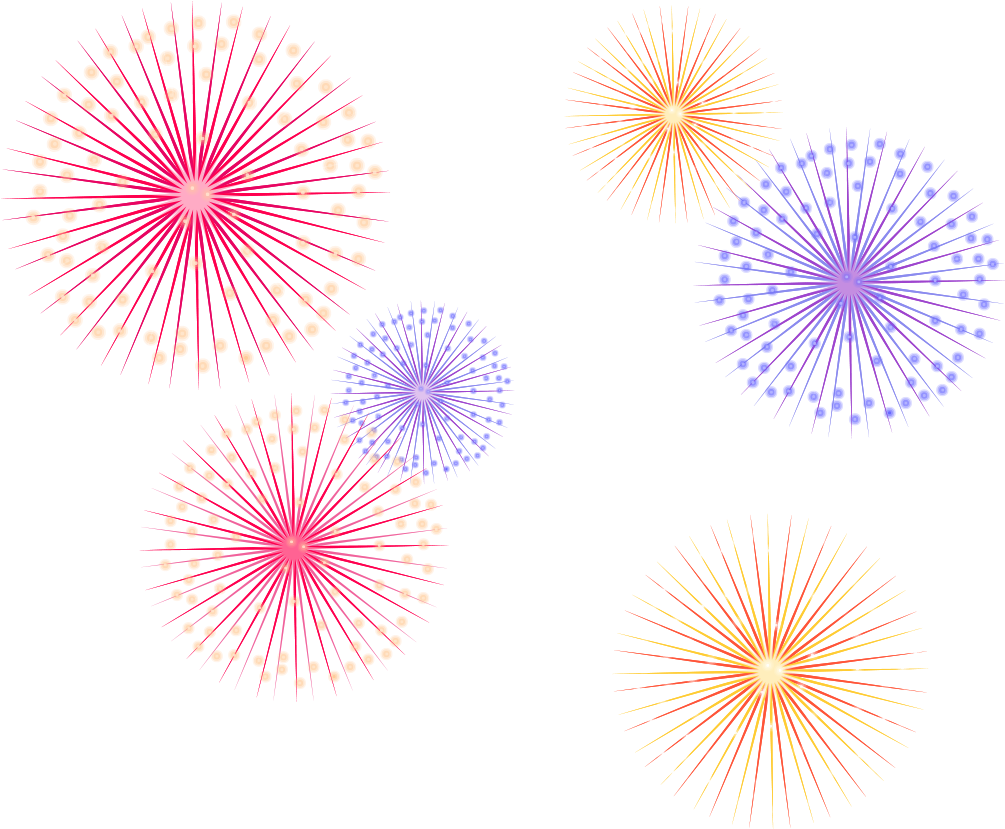 Colorful Fireworks Style - Fireworks (1181x1181)