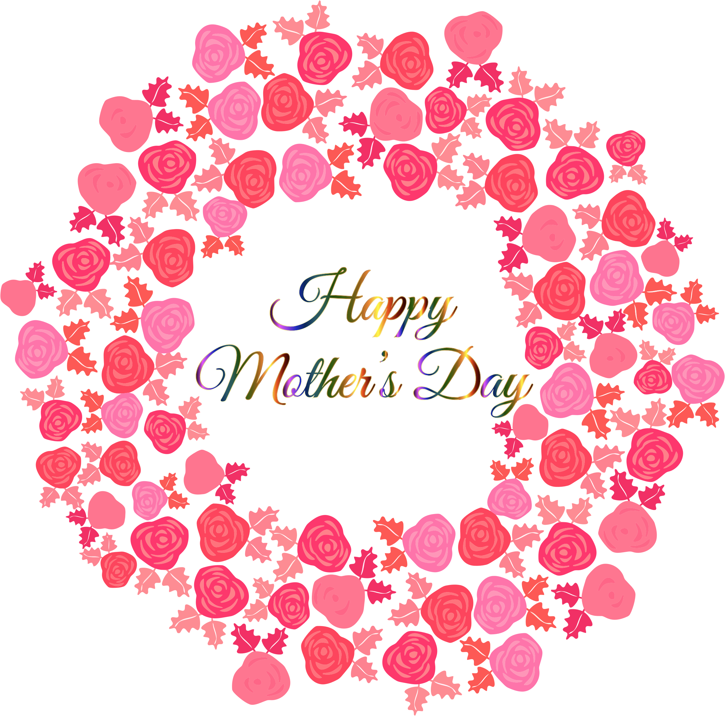 Comely Clip Art Happy Mothers Day Medium Size - Happy Mothers Day Shirt (2322x2294)