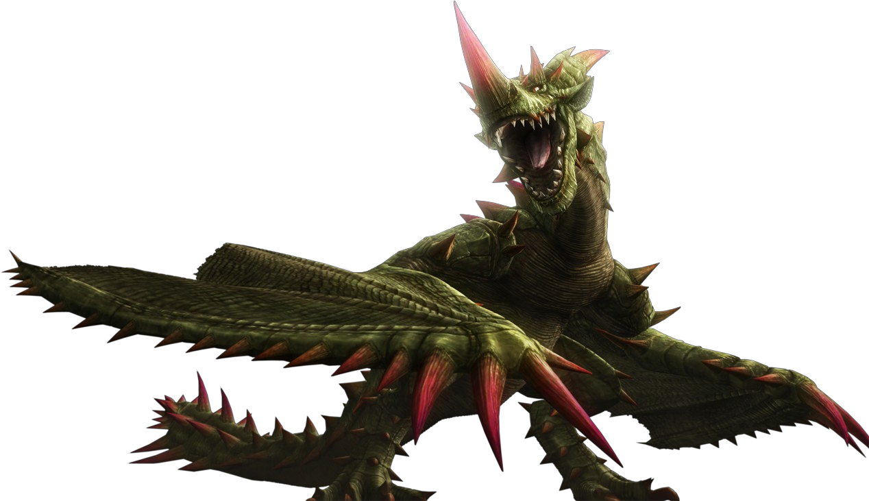 The Rose Thorn Wyvernespinas - Dragon Hunter Png (1268x731)
