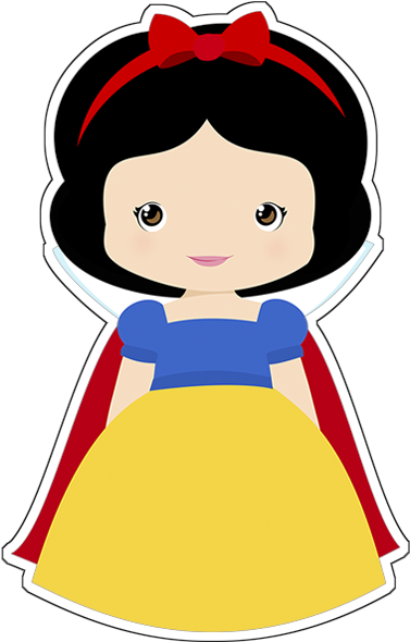 Snow White Clipart Cute Doll - Blanca Nieves Bebe (591x591)