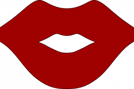 Pin Hot Lips Clip Art - Red Lips Clipart (450x300)
