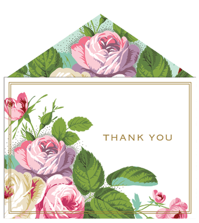 Anna Griffin Thank You Cards - Anna Griffin Thank You Cards - Amelie Floral Collection (600x565)