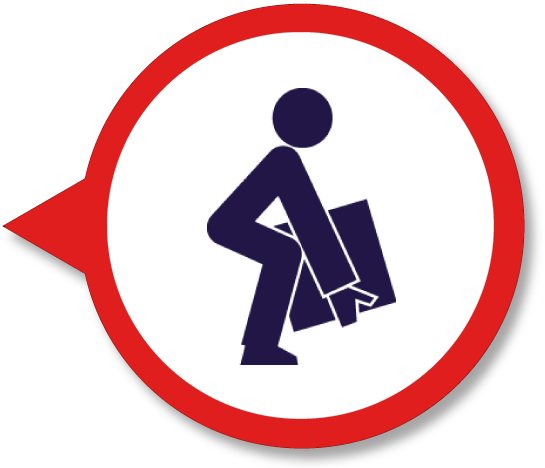 Safe Clipart Safety Manual - Manual Handling Clipart (561x483)