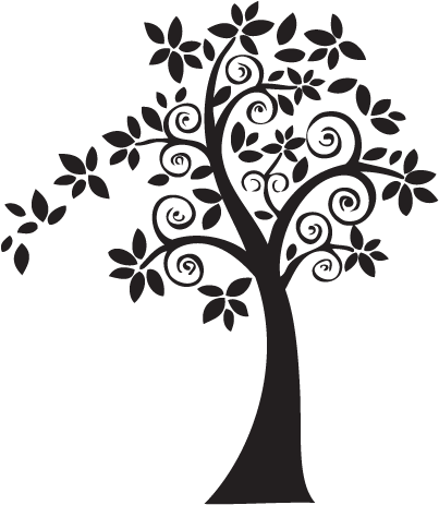 Arbol Decorativo Vector - Stickers (600x600)
