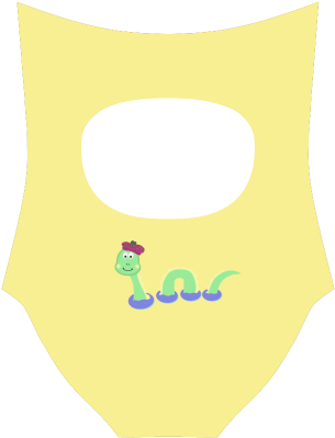 Loch Ness Monster Strap Swimsuit Video - Illustration (500x500)