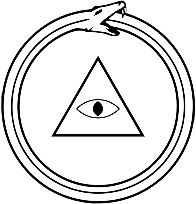 Superman Symbol Outline - Eye Of Providence Ouroboros (700x700)