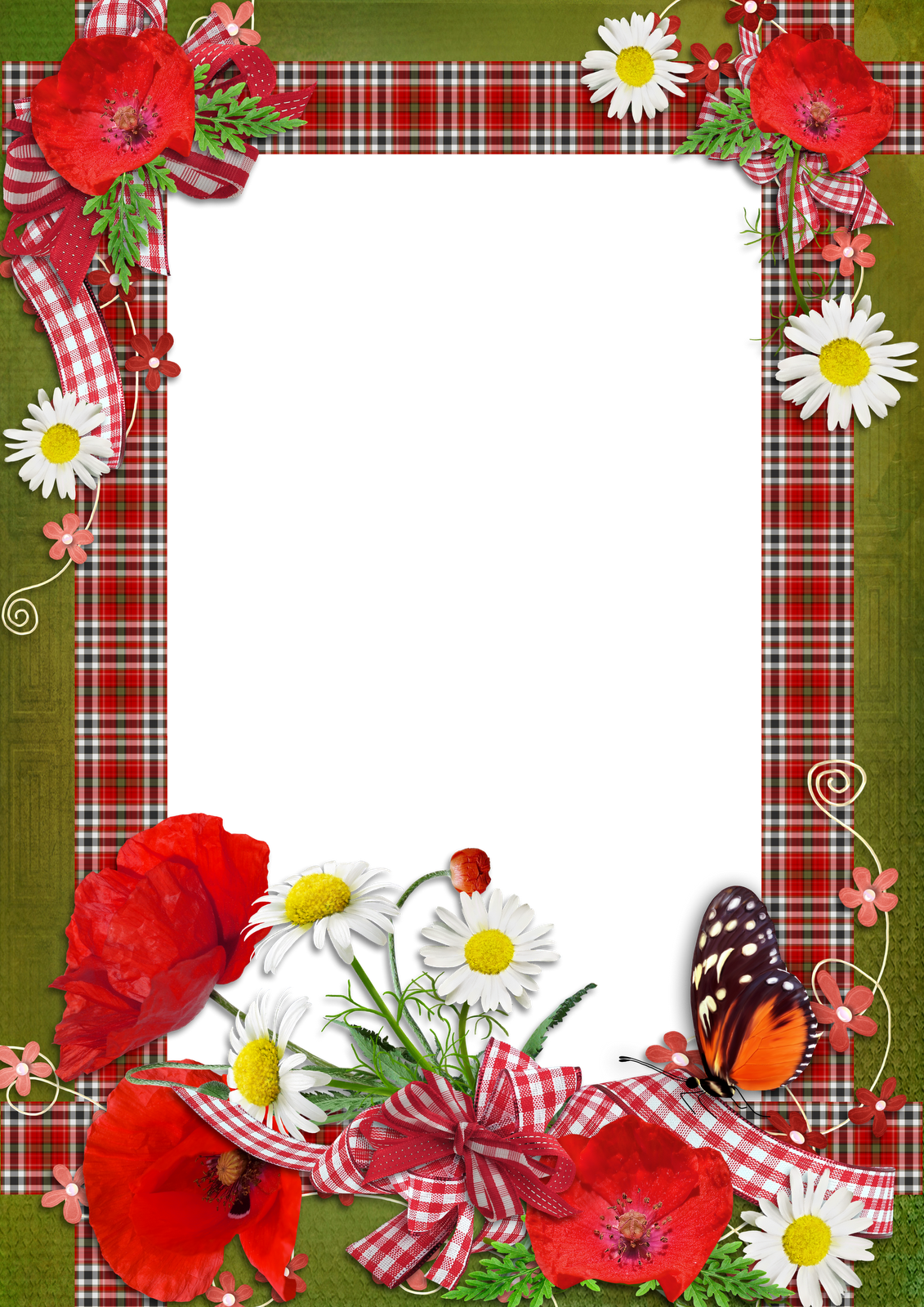 Frame Png - Flower Photo Frames Design Png (1131x1600)