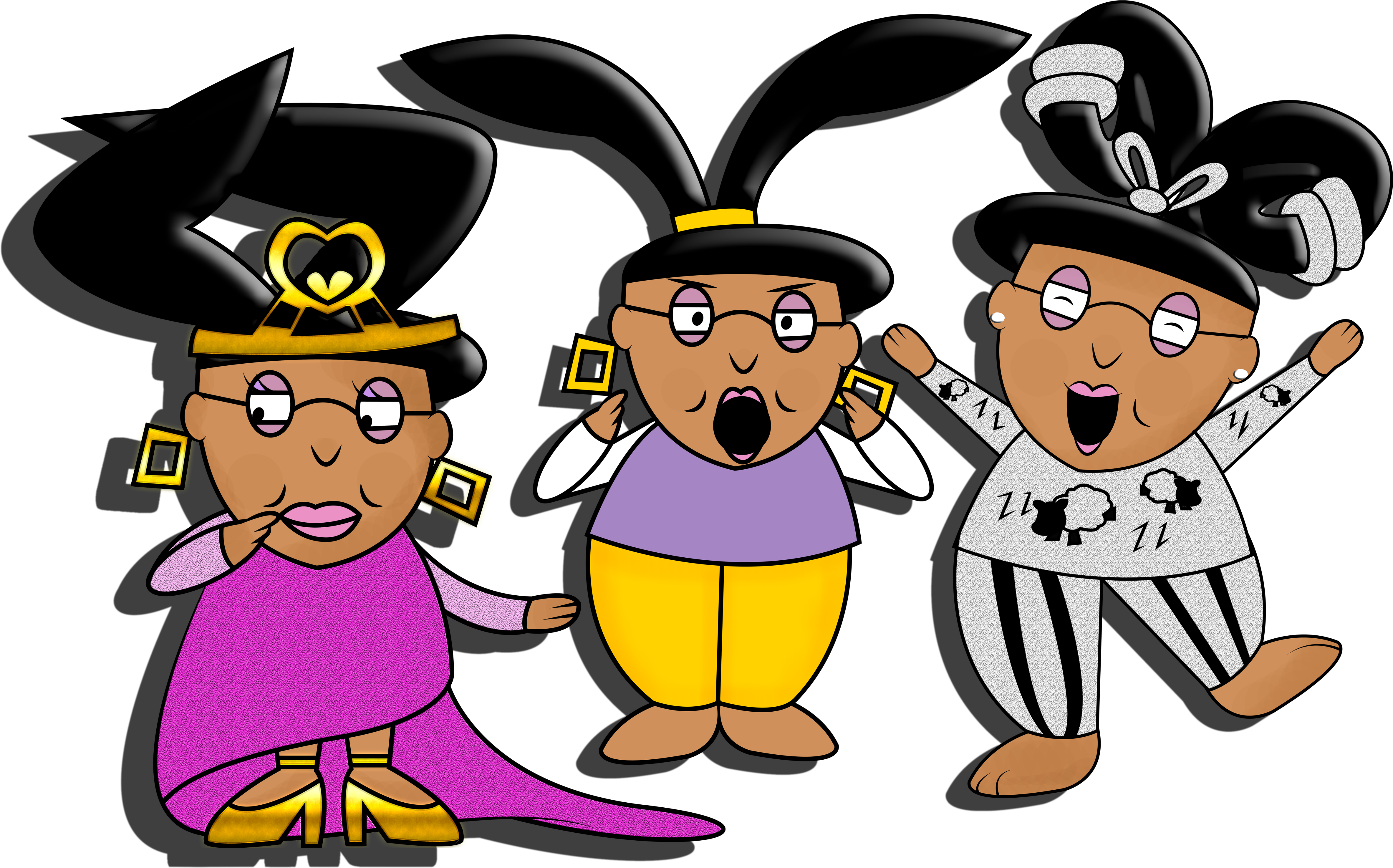 The Beth Bunny Collection - Cartoon (5625x3197)