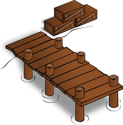Docks Clip Art At Clker Com Vector Clip Art Online - Dock Clipart Png (400x405)