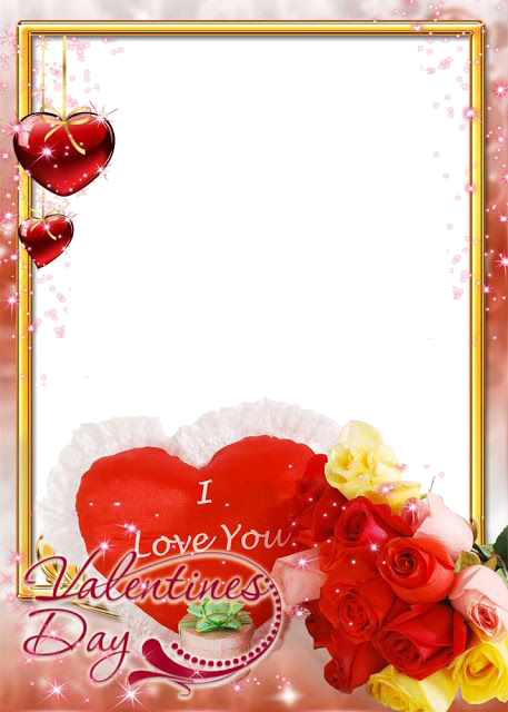 Love Frame Png File - Rose Day For Wife (457x640)