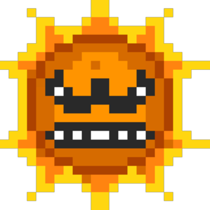 Super Mario 3 Angry Sun - Angry Sun From Mario (420x420)