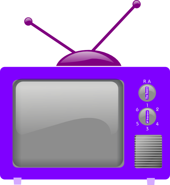 Old School Tv Vector (552x599)
