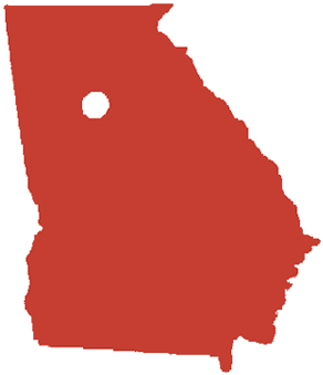 Wooden Floor Clipart Transparent - Georgia Silhouette (394x447)