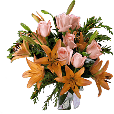 Flower Psd - Bouquet Of Roses Psd (400x400)