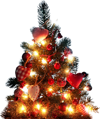 Pretty Template Background Psd 的圣诞树free Vector Vectorhq - Onlwe 3d Christmas Tree With Decorations Printed Cotton (337x400)