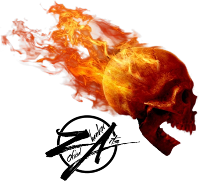 Skull Fire Zhenkor Arts Psd, Vector Files Vectorhq - Skull On Fire Png (400x365)
